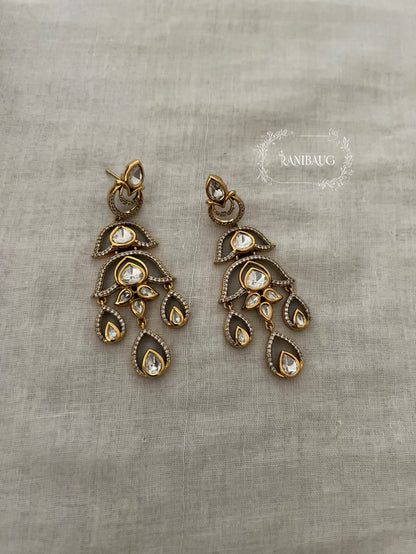 Aradhya Cascading Classic Kundan Layered Chandbali By Ranibaug | Diwali Jewellery Collection 2026