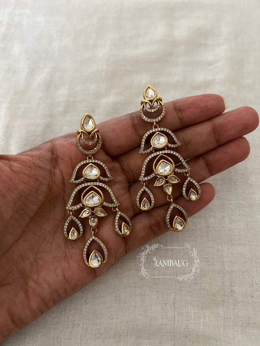 Aradhya Cascading Classic Kundan Layered Chandbali By Ranibaug | Diwali Jewellery Collection 2026