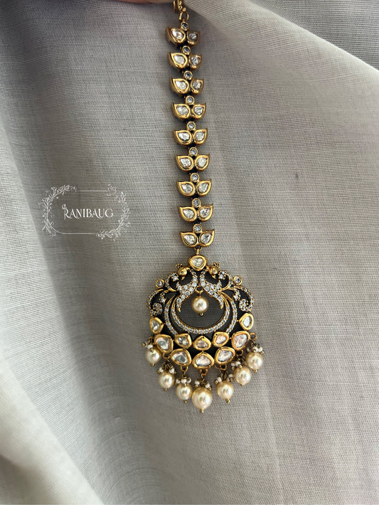 Ayushi Premium Artificial Gold Plated Hair Tikka Jewelry By Ranibaug