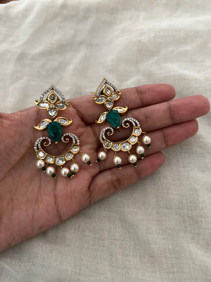Eraya Heritage Polki Gemstone Danglers | Ranibaug