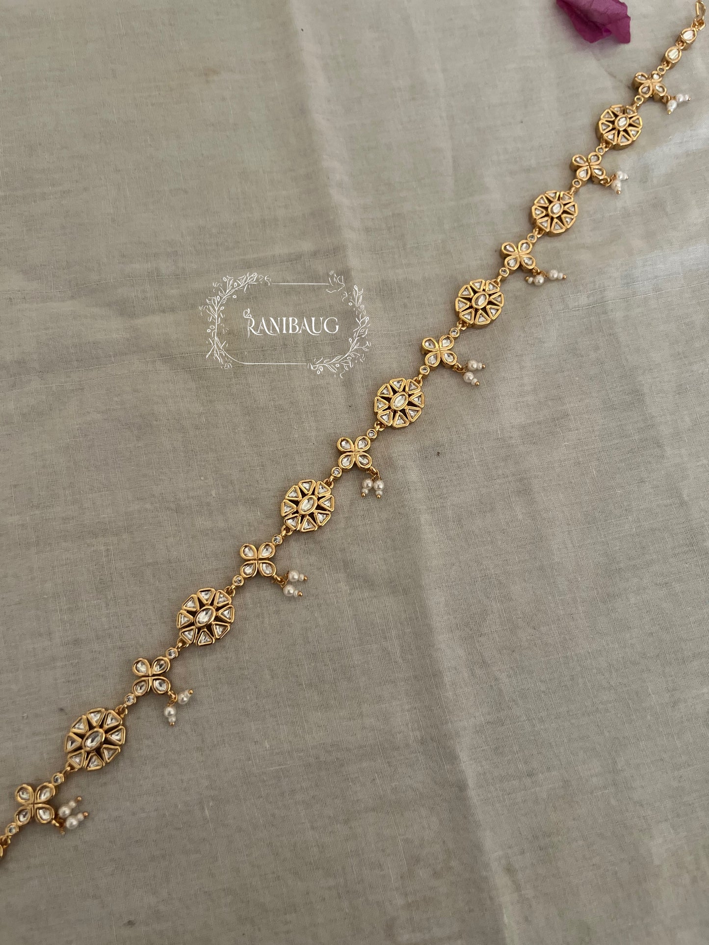 Deepali Minimal Traditional Gold Finish Sheesh Patti By Ranibaug