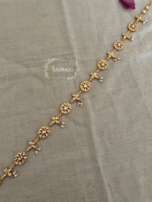 Deepali Minimal Traditional Gold Finish Sheesh Patti By Ranibaug