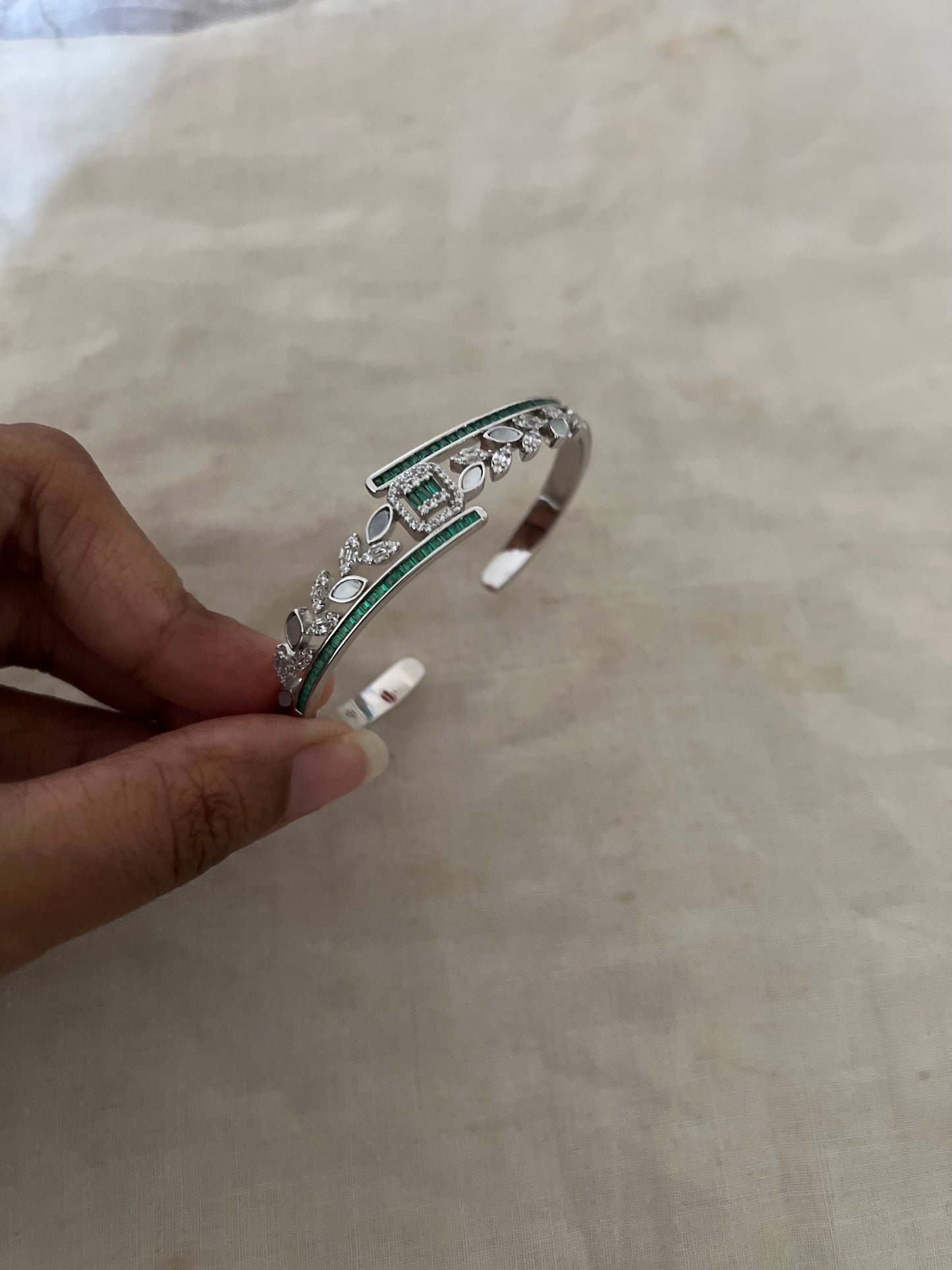 Emerald Crest Diamond Bracelet By Ranibaug