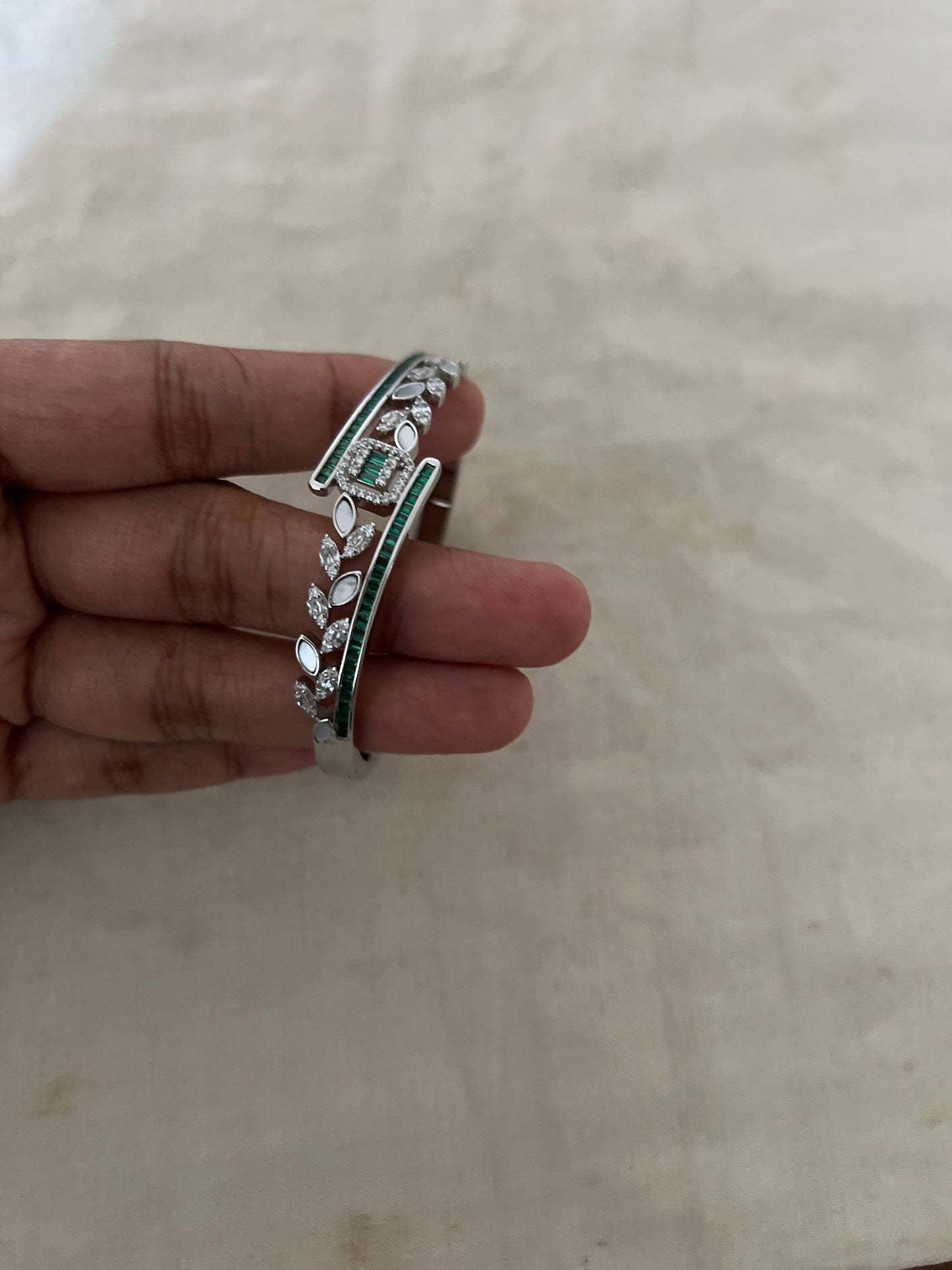 Emerald Crest Diamond Bracelet By Ranibaug