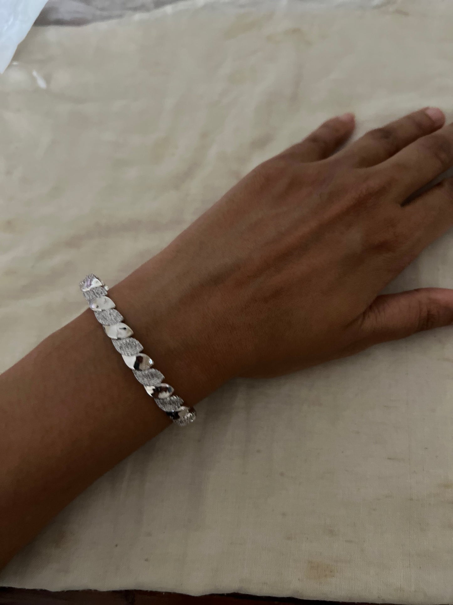 Eterna Leaf Diamond Bracelet By Ranibaug