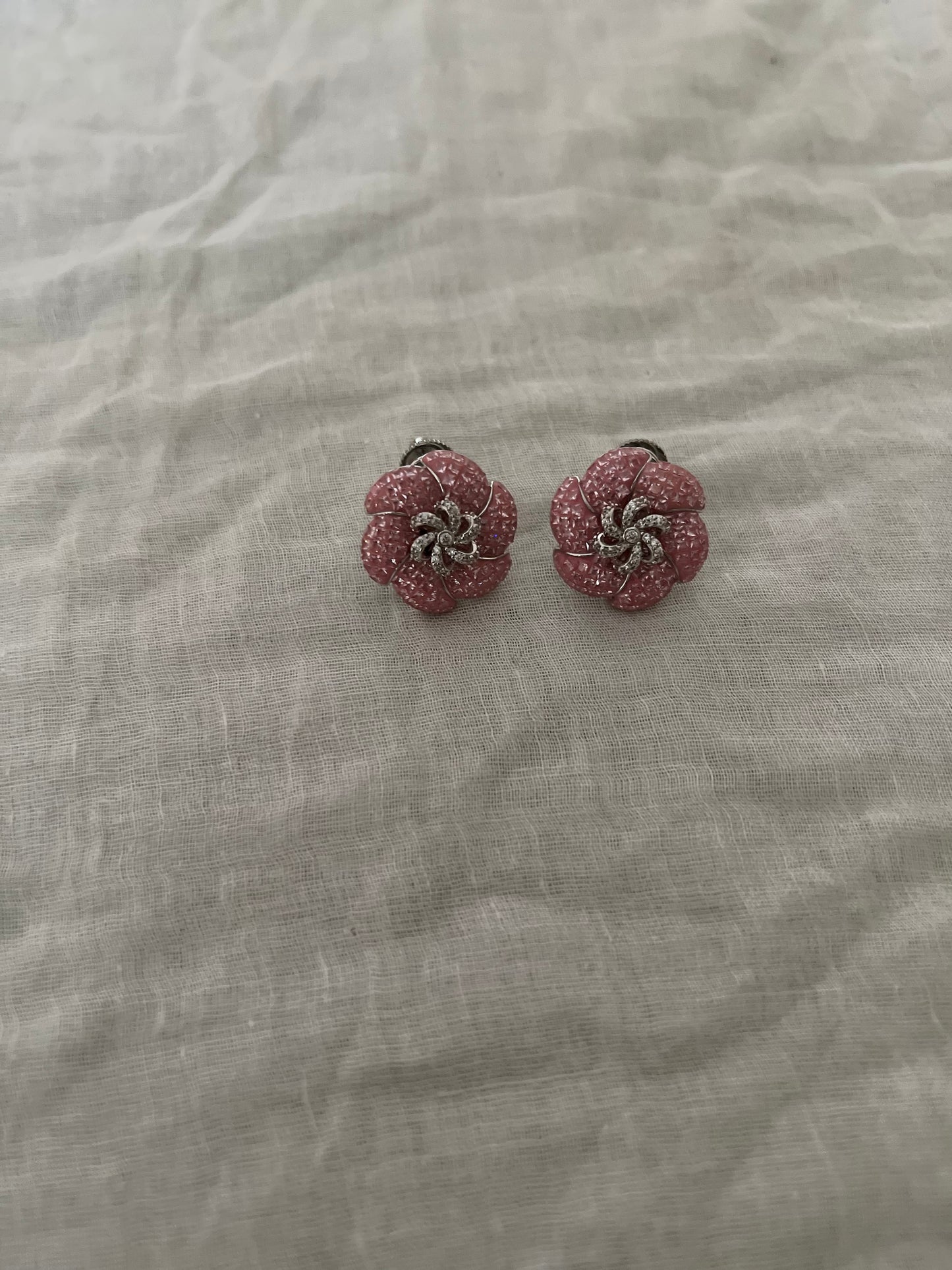 Florenza Floral Diamond Stud Earrings By Ranibaug
