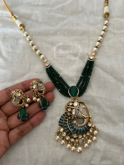 Harshi Beaded Strands Polki Pearl Designer Festive Jewelry By Ranibaug