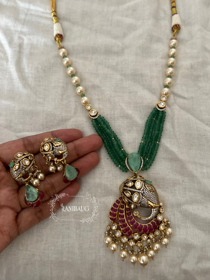 Harshi Beaded Strands Polki Pearl Designer Festive Jewelry By Ranibaug