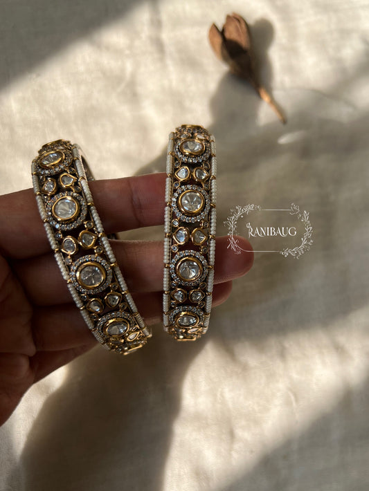 Harshi Antique Polki Kundan Churi Set By Ranibaug