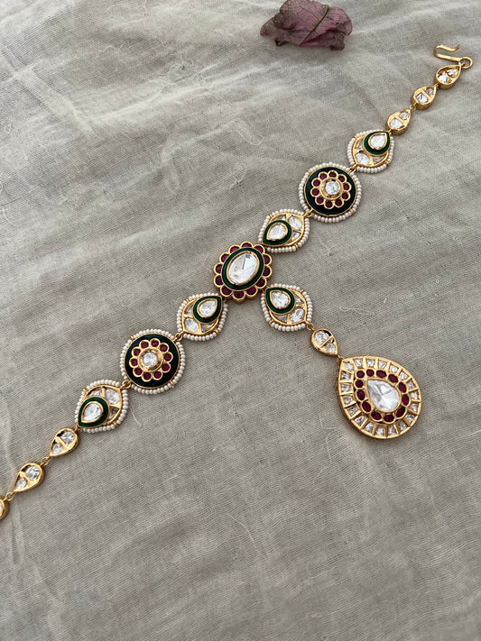 Hema Sheeshphool Kundan Matha Maang Tikka By Ranibaug