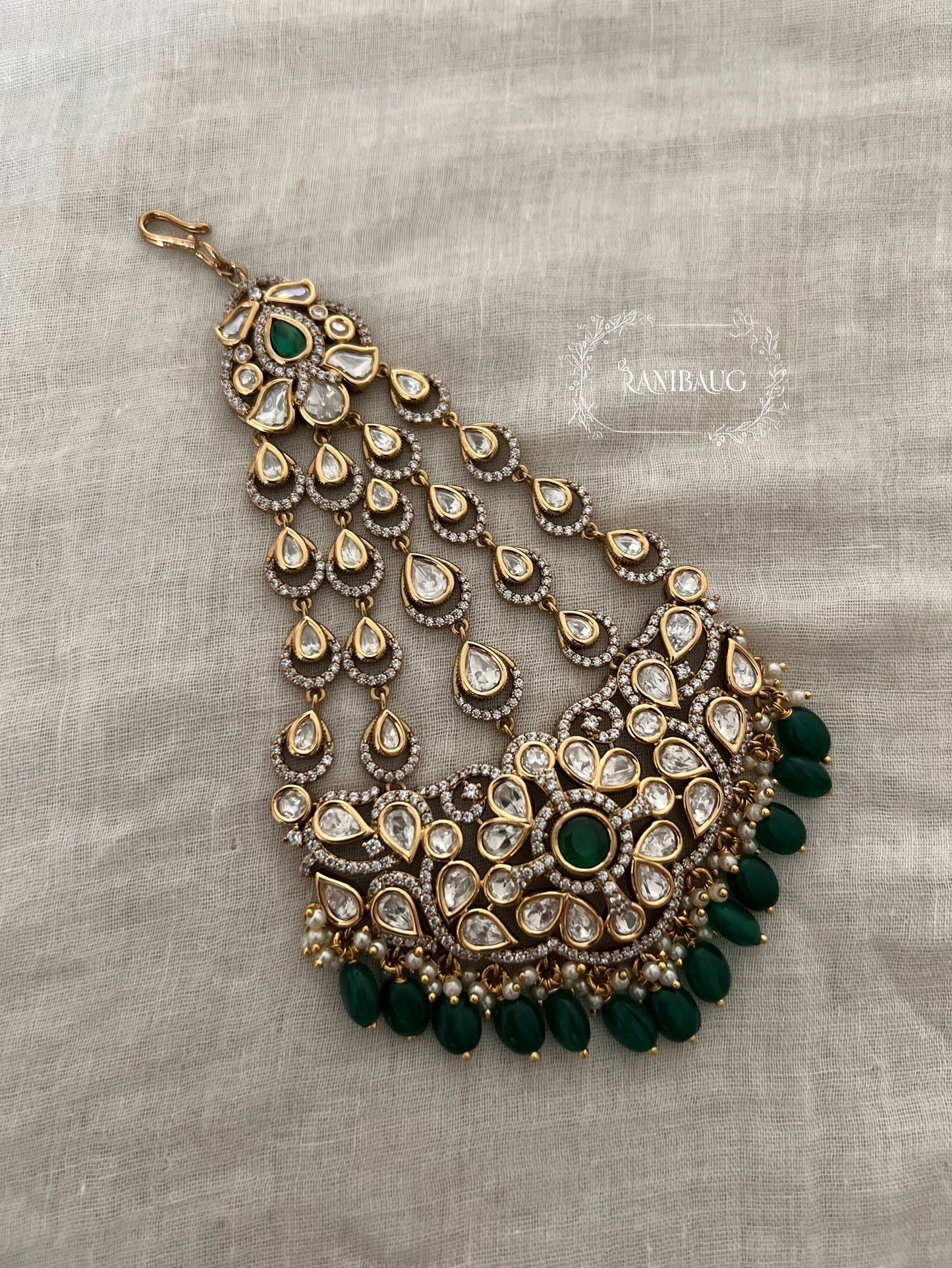 Aisha Minimalistic Victorian Finish Mossainite Passa By Ranibaug