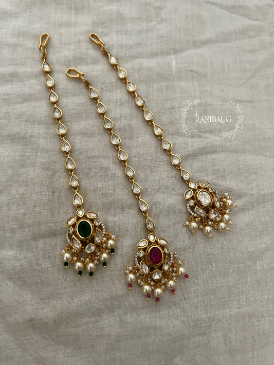 Diksha Pearl Maang Tikka By Ranibaug