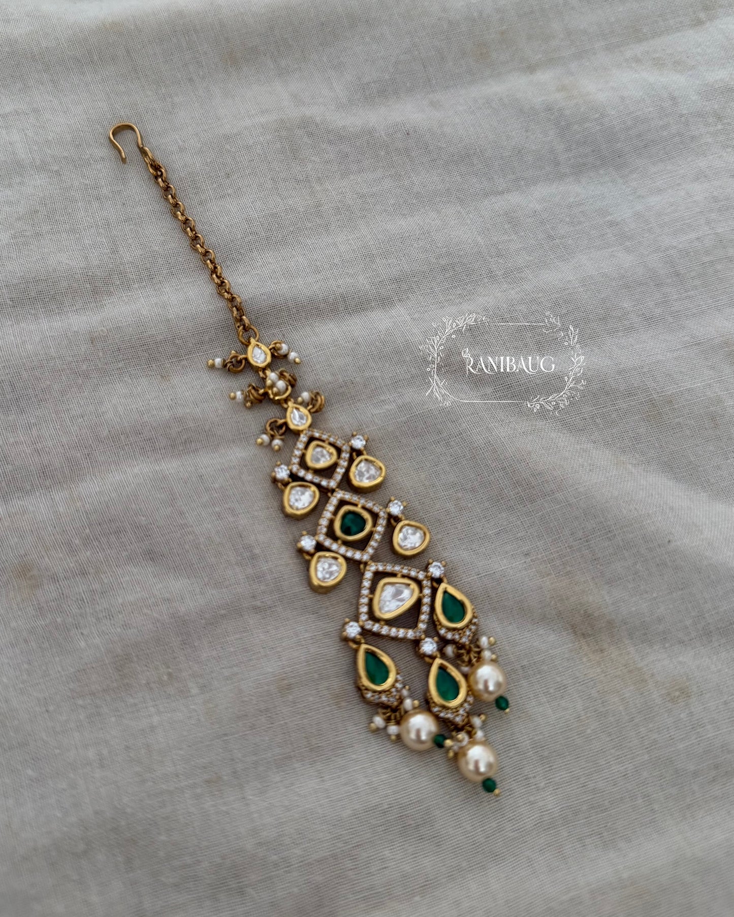 Shivani Minimal Victorian Mangtika By Ranibaug