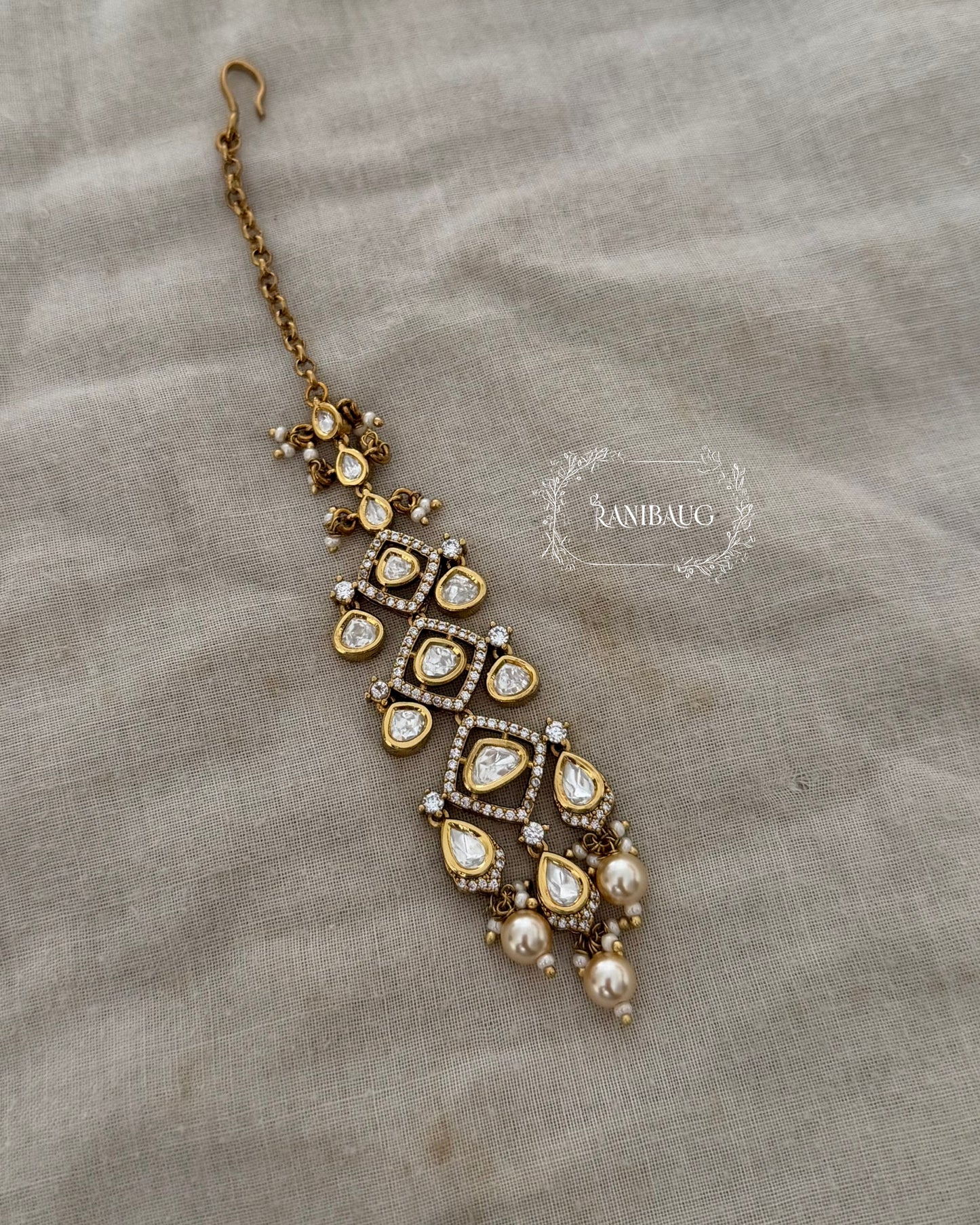 Shivani Minimal Victorian Mangtika By Ranibaug