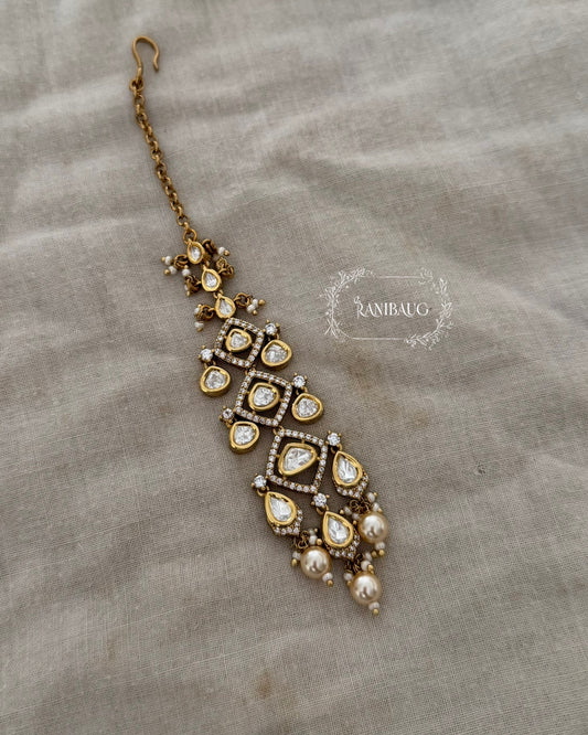 Shivani Minimal Victorian Mangtika By Ranibaug