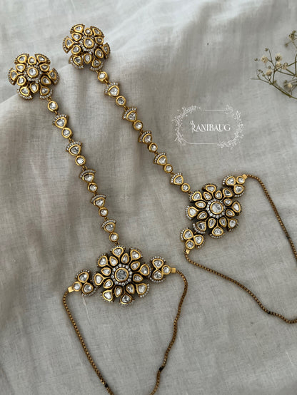 Surbhi Minimal Polki Haath Phool | Ranibaug