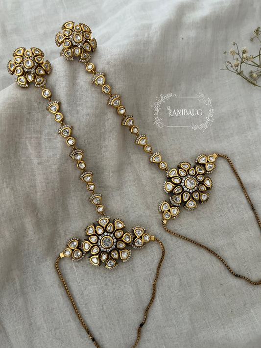Surbhi Minimal Polki Haath Phool | Ranibaug