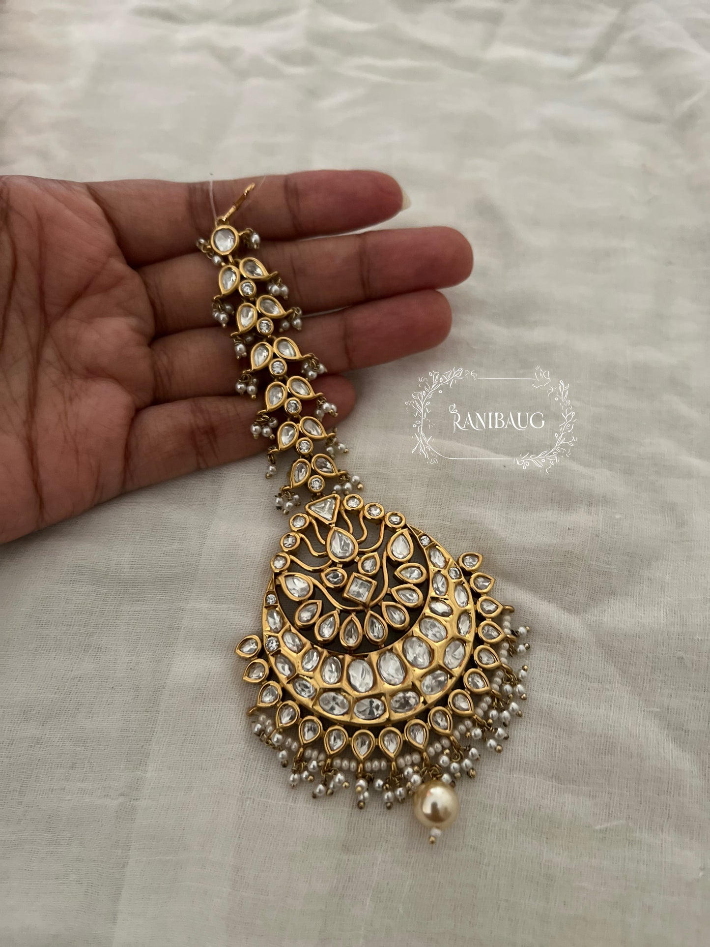 Shivani Minimal Victorian Mangtika By Ranibaug