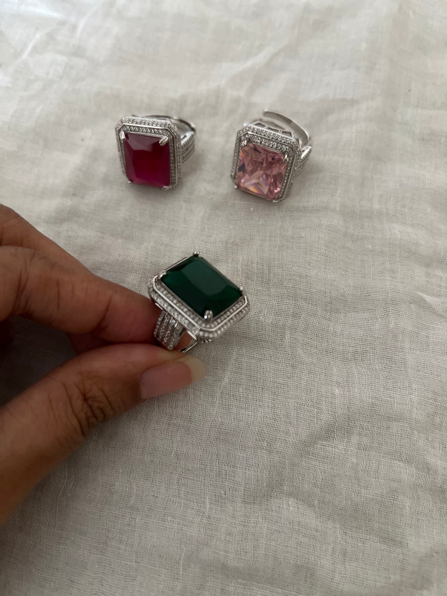 Imperial Prism Diamond Statement Ring By Ranibaug