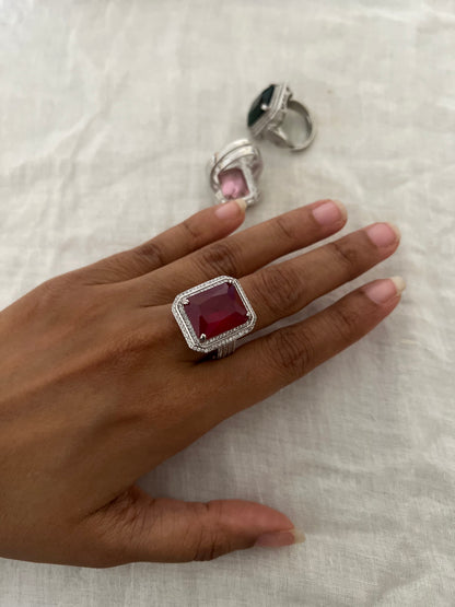 Imperial Prism Diamond Statement Ring By Ranibaug