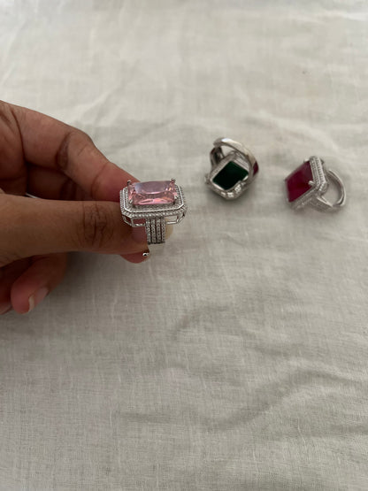 Imperial Prism Diamond Statement Ring By Ranibaug