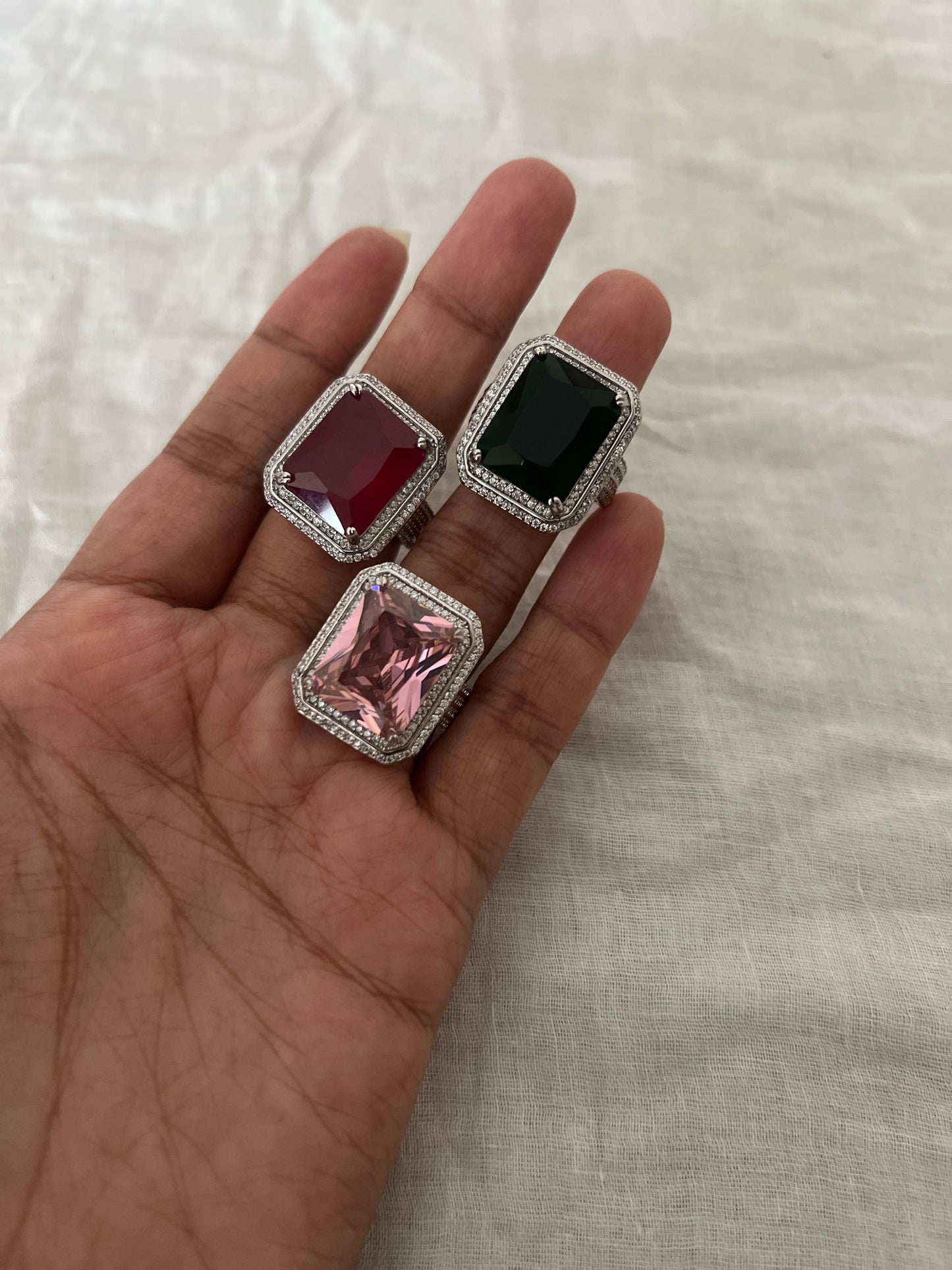 Imperial Prism Diamond Statement Ring By Ranibaug