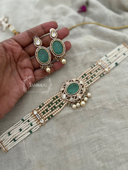 Irya Latest Diwali 2025 Kundan Pearl Jewellery Set By Ranibaug