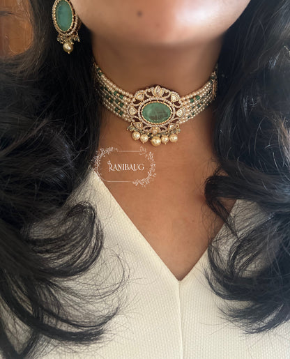 Irya Latest Diwali 2025 Kundan Pearl Jewellery Set By Ranibaug