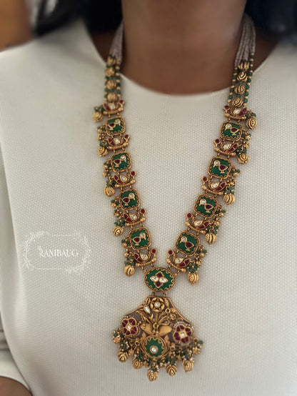 Jhanak Heirloom Gold And Emerald Green Royal Heritage Jewellry In India By Ranibaug