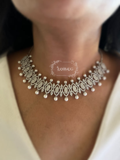 Jivi Designer Diamond Necklace Set By Ranibaug