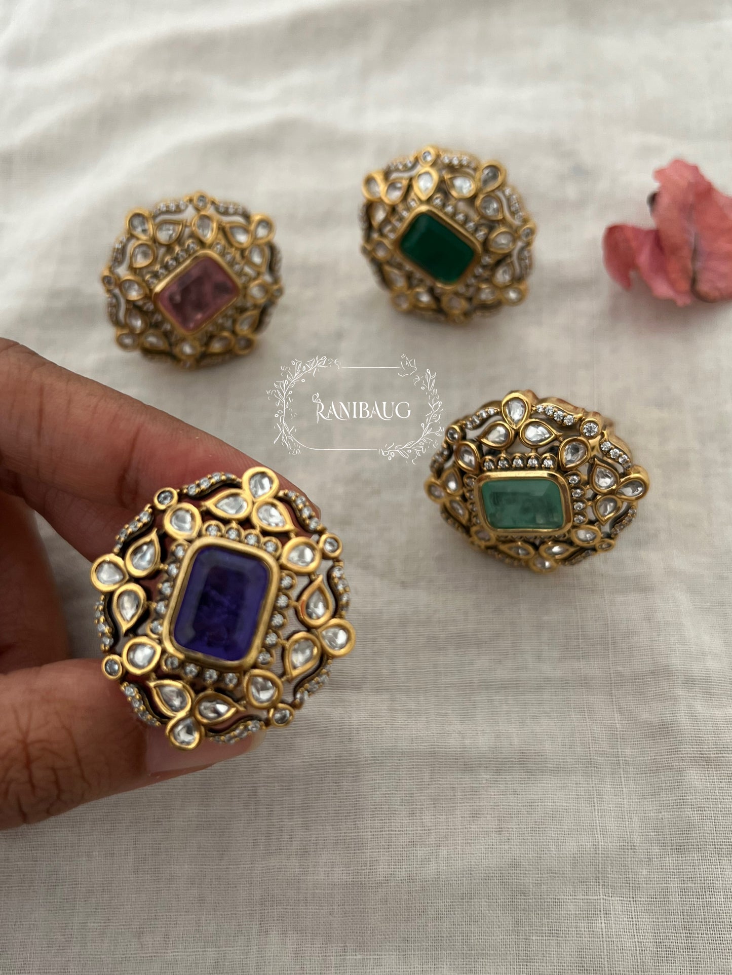 Jivisha Gemstone Premium Royal Ring Jewelry By Ranibaug