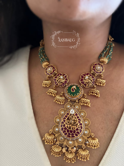Kanchan Rich Gold Tone Heritage Temple Jewelry By Ranibaug