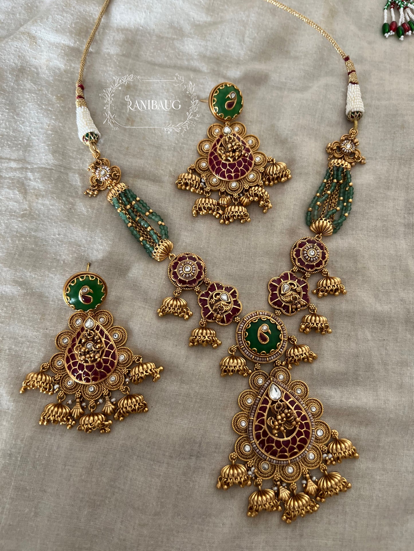 Kanchan Rich Gold Tone Heritage Temple Jewelry By Ranibaug