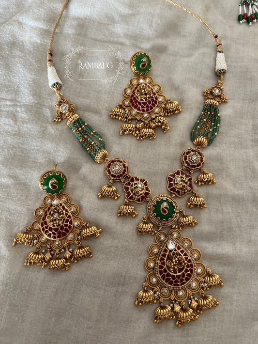 Kanchan Rich Gold Tone Heritage Temple Jewelry By Ranibaug