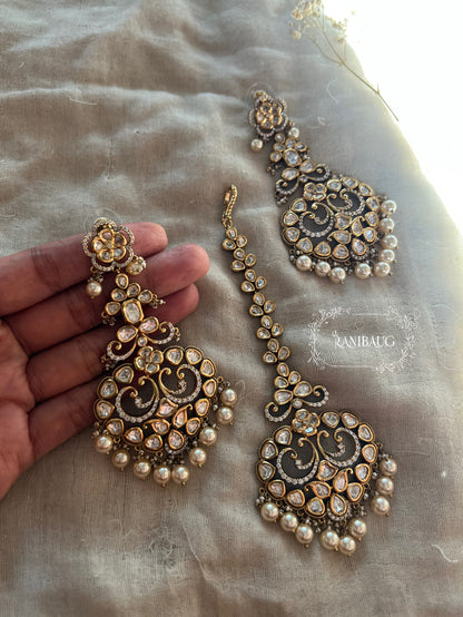 Karuna Bridal Kundan Earrings Premium Artificial Jewelry | Ranibaug