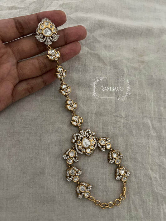 Kashvi Victorian Hathphool With Kundan | Ranibaug