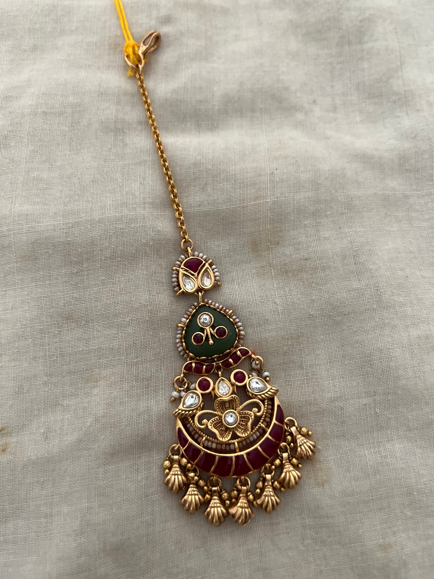 Kavira Traditional Indian Heritage Gold Finish Maangtikka Jewelry By Ranibaug