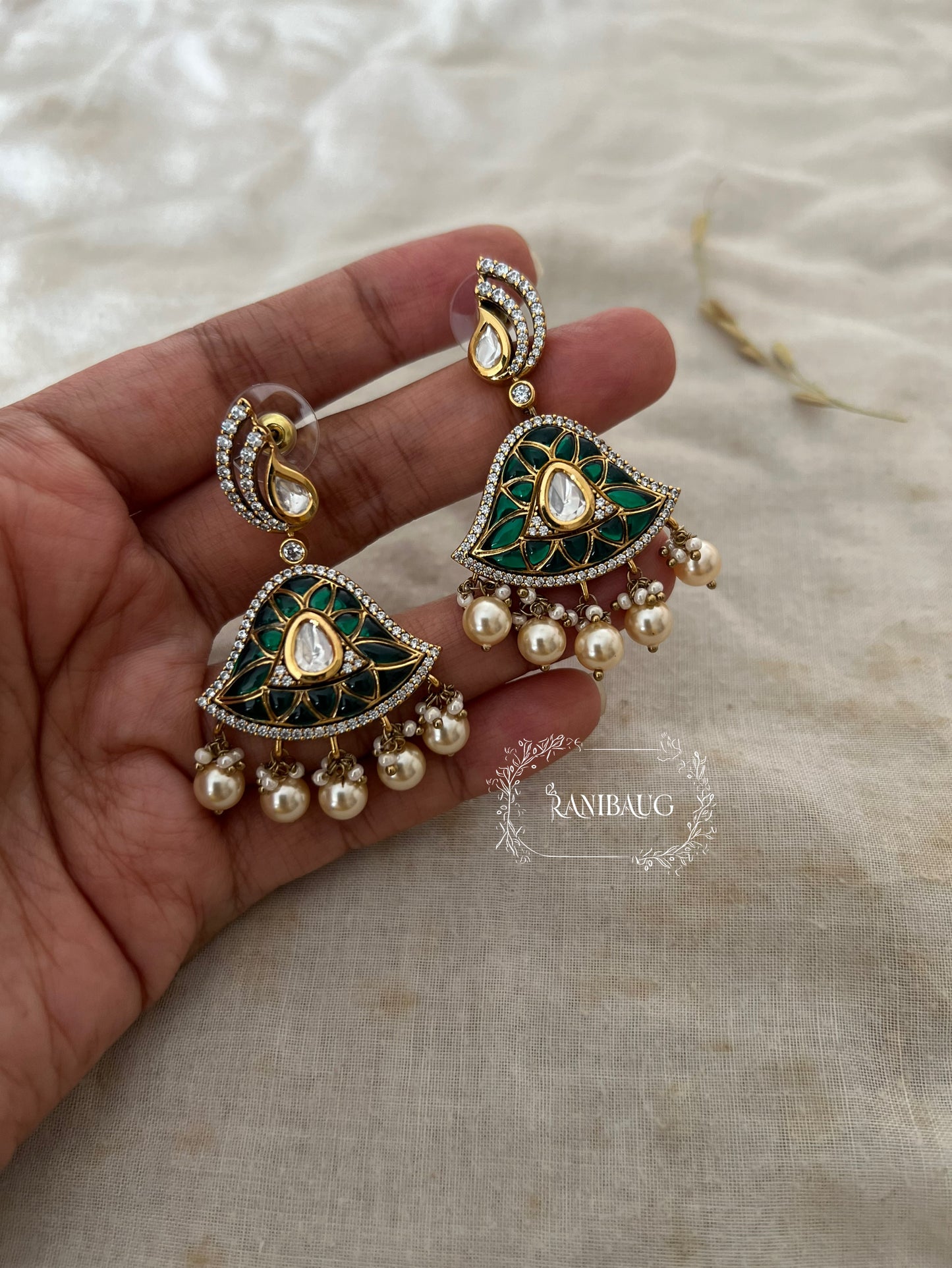 Kavya Bell Shaped Minimal Earrings By Ranibaug
