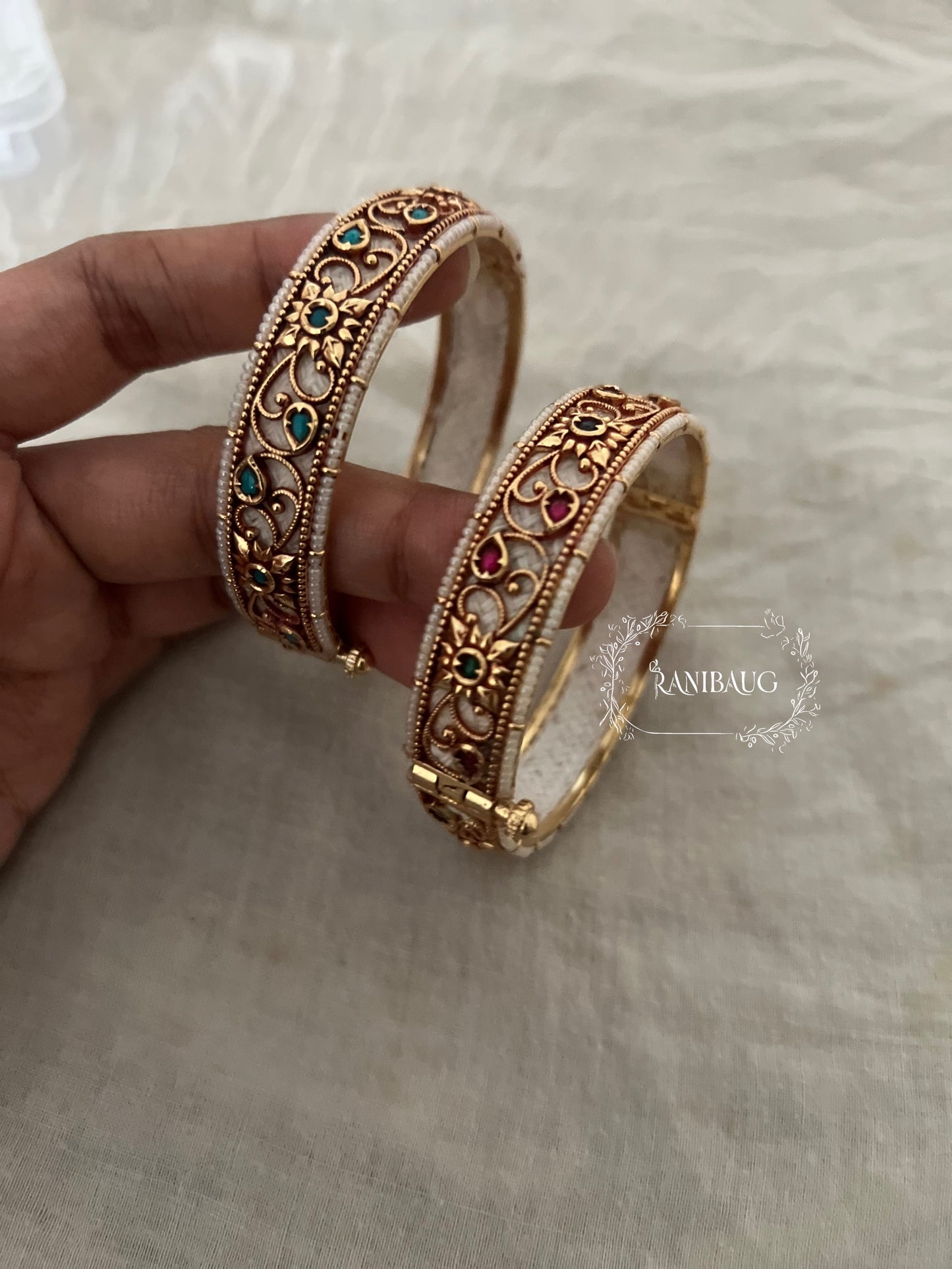 Kiara Multicolor Meenakari Indian Traditional Bangle For Saree By Ranibaug