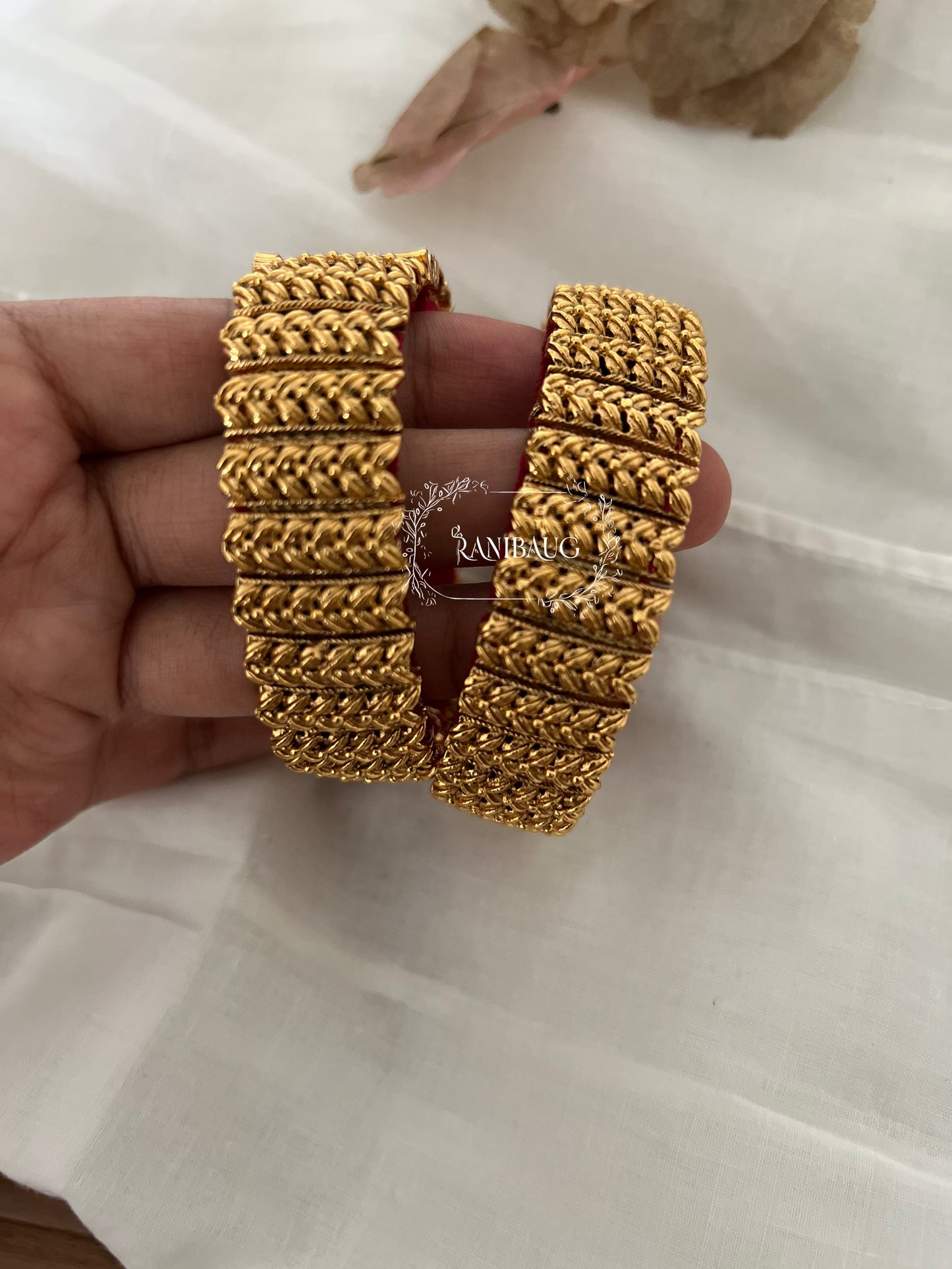 Kritika South Indian Bridal Gold Bangles By Ranibaug