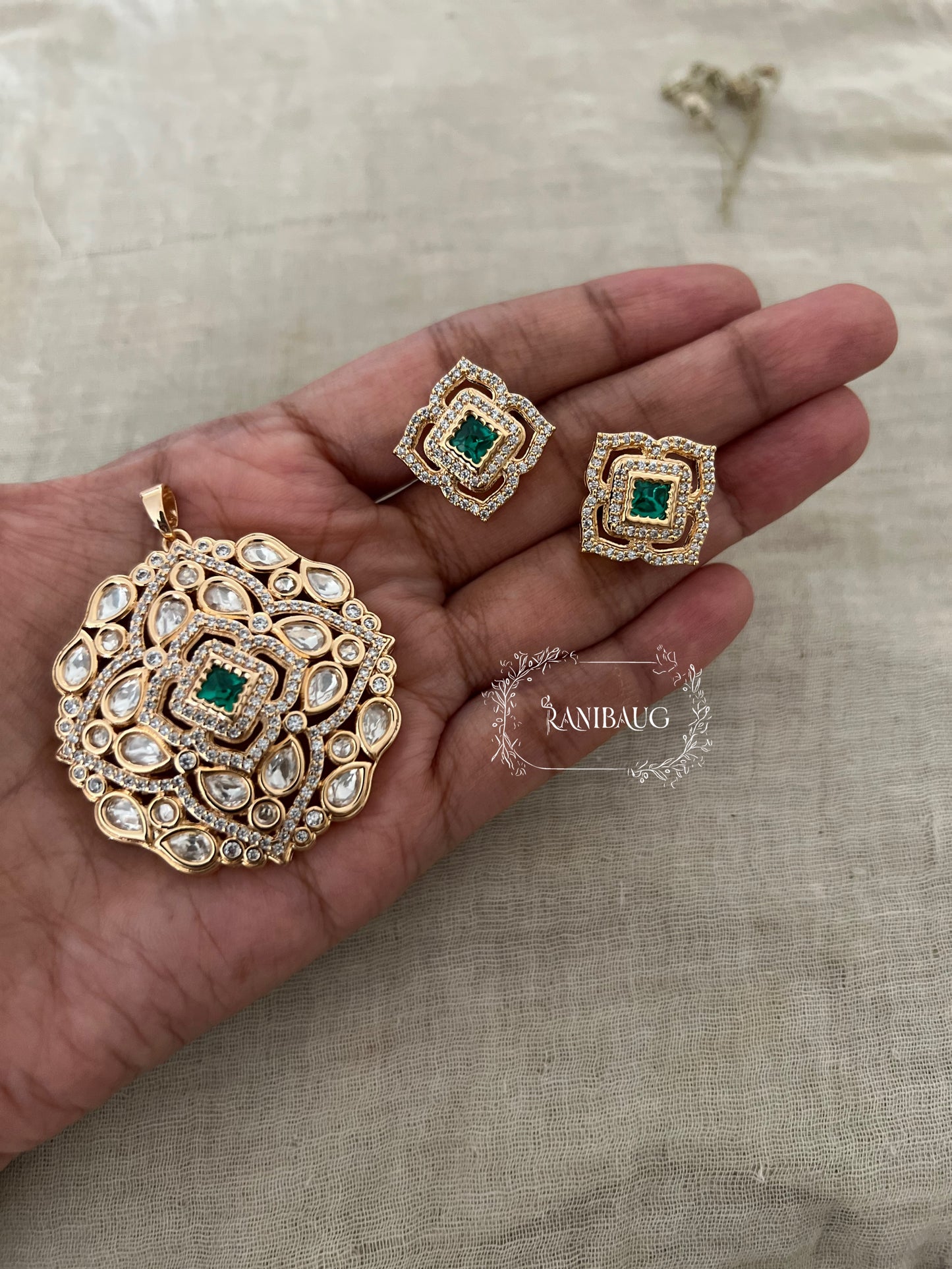 Kumari Polki Kundan And Gold Necklace Set Design That Speaks Royal | Acollection From The Rani's Ensemble By Ranibaug