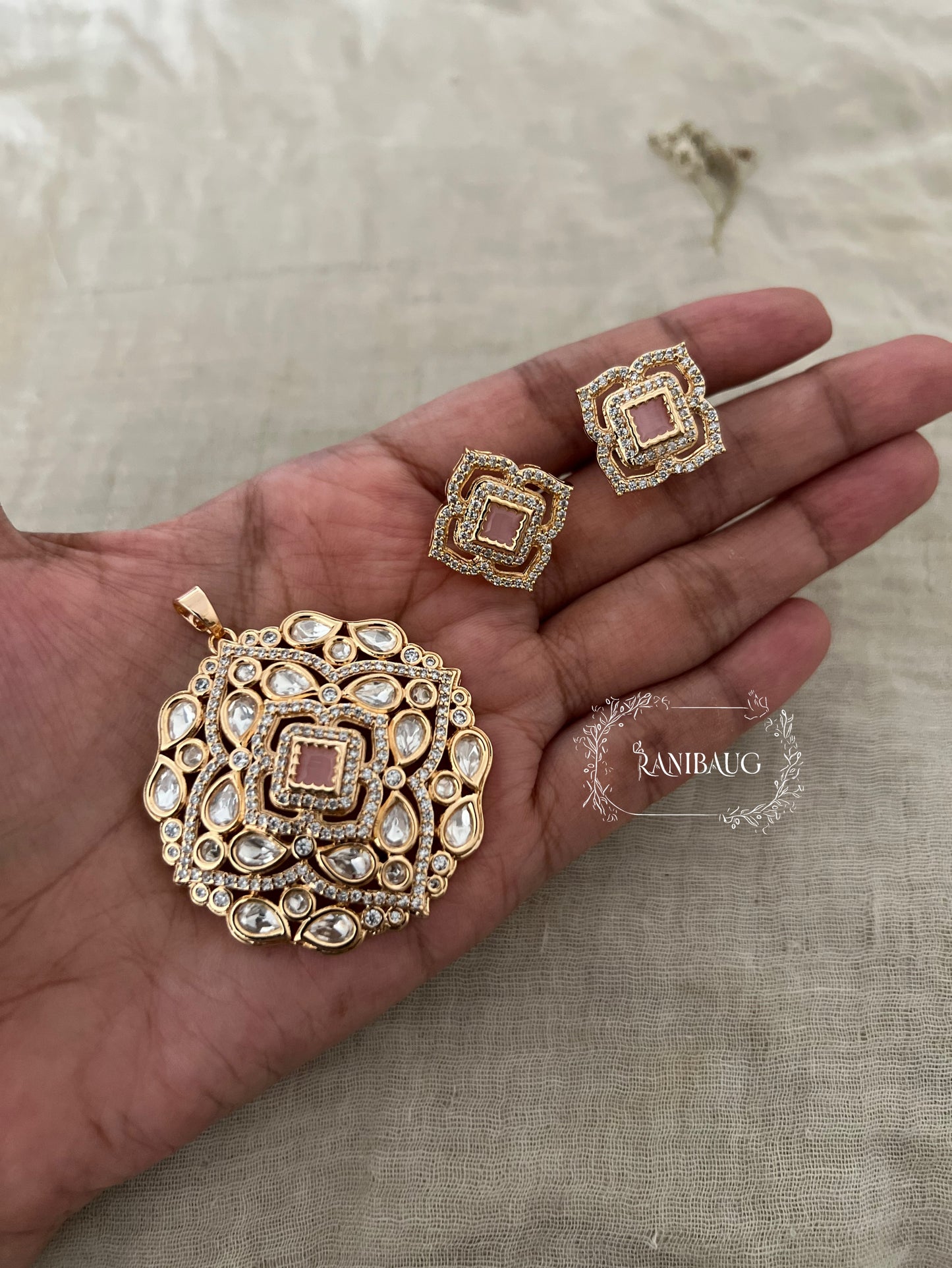 Kumari Polki Kundan And Gold Necklace Set Design That Speaks Royal | Acollection From The Rani's Ensemble By Ranibaug