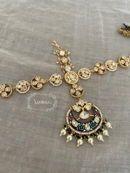 Lakshmi Rajasthani Gold Kundan Sheeshphool For Wedding By Ranibaug