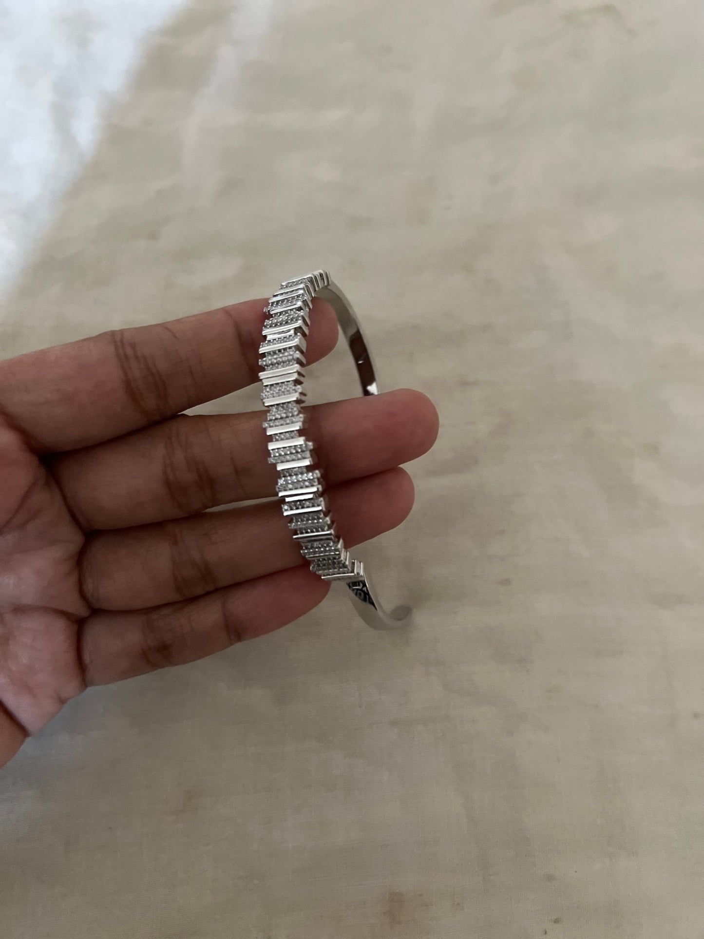 Linear Luxe Diamond Bracelet By Ranibaug