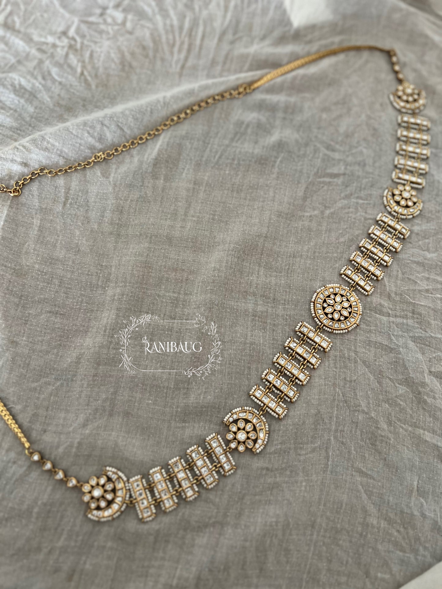 Madhubala Kamarbandh Gold Plated Waist Chain For Women | Ranibaug