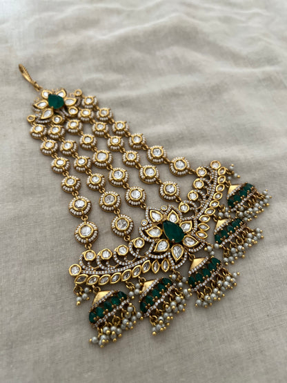 Mahek Designer Gold Plated Kundan Chapka By Ranibaug