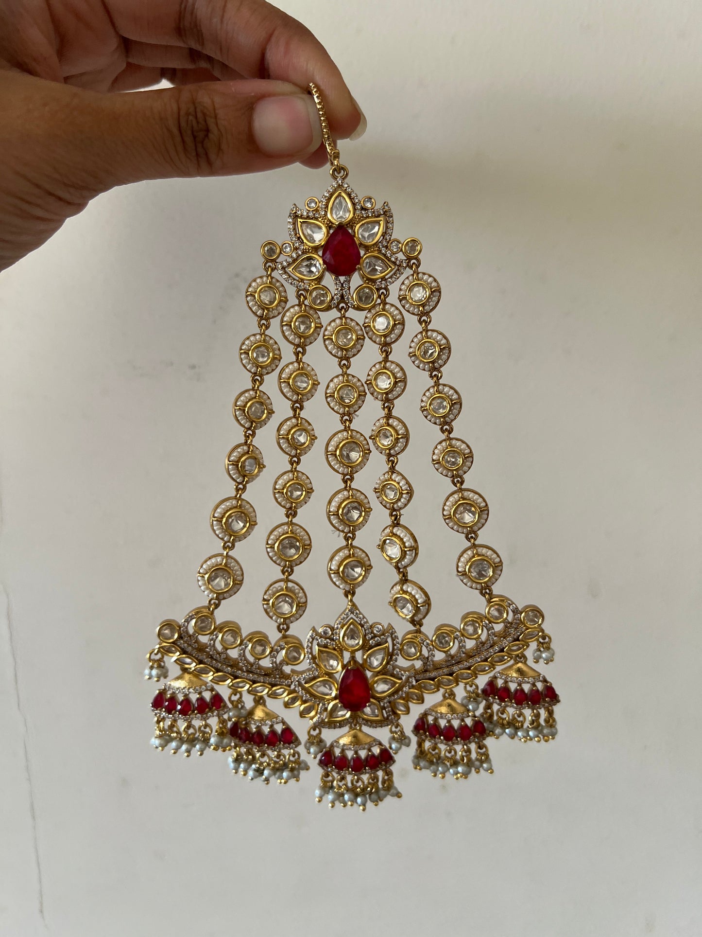 Mahek Designer Gold Plated Kundan Chapka By Ranibaug
