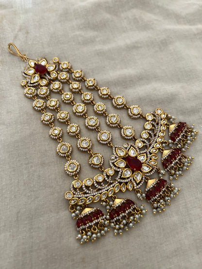 Mahek Designer Gold Plated Kundan Chapka By Ranibaug