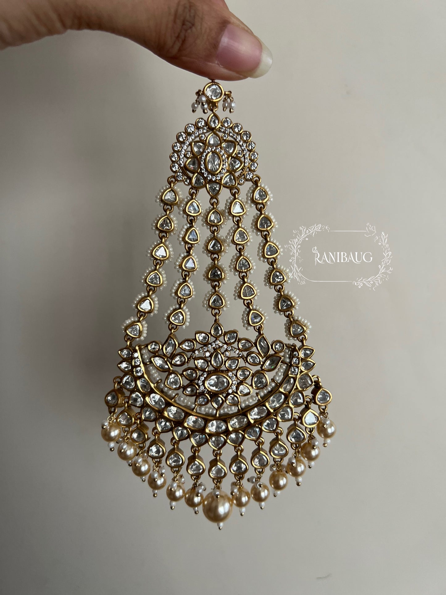 Mahek Polki Kundan Pearl Statement Passa By Ranibaug
