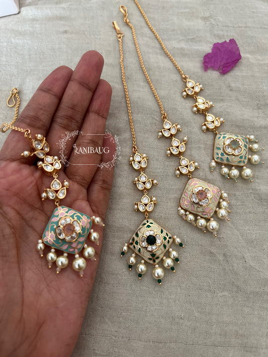 Maitri Unique Pastel Maang Tikka By Ranibaug